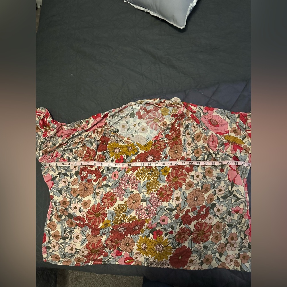 Entro 3/4 sleeve floral blouse size S - Picture 6 of 7